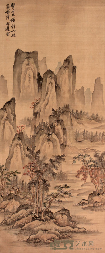 董邦达 山水立轴 90×38