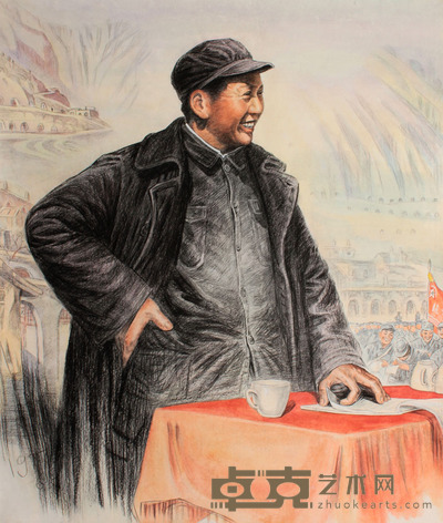 刘文西 毛主席像立轴 121×100