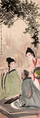 傅抱石 人物立轴