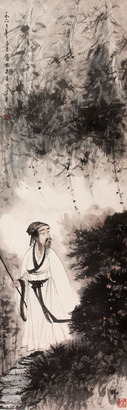 傅抱石 人物立轴