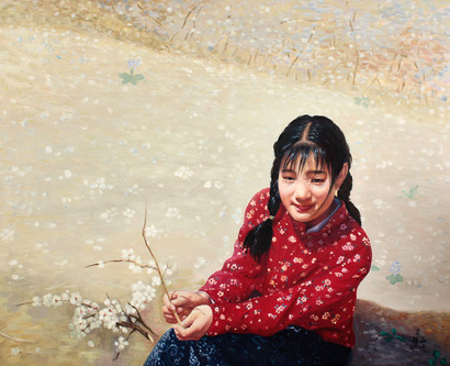 吴静涵 小花镜框