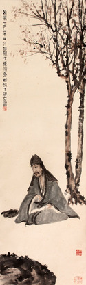 傅抱石 人物立轴