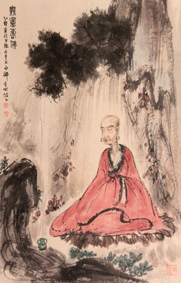 傅抱石 人物立轴
