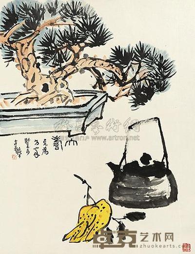 张继馨 大寿 镜片 91×70cm