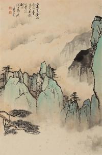 黄纯尧 青绿黄山 镜片