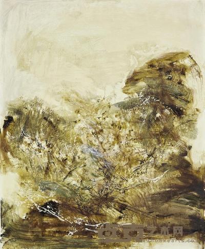 赵无极 1967年作 12.12.67 72.5×60cm