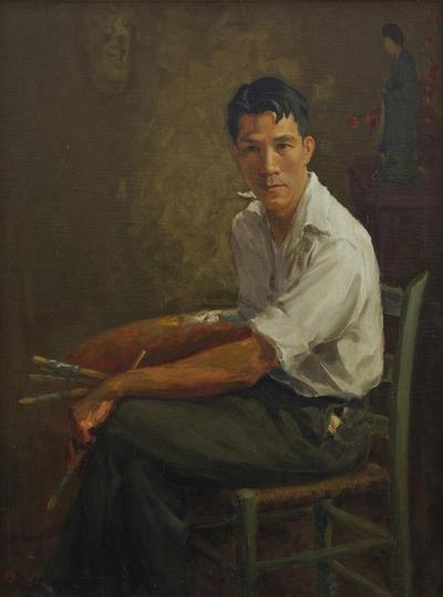伍泽枢 自画像