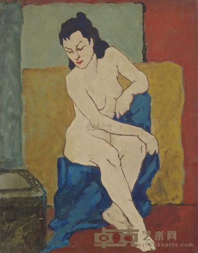 伍泽枢 1939年作 顾盼生姿 46×35.5cm