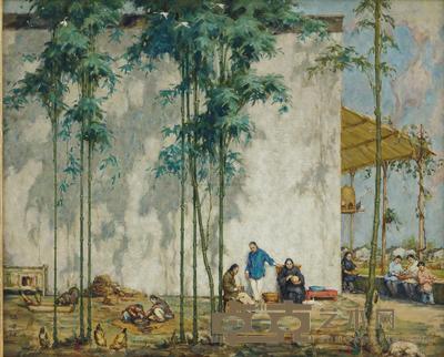 伍泽枢 故乡偶忆 66.5×81cm