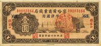 民国廿二年（1933年）察哈尔商业钱局张家口·平津通用壹圆