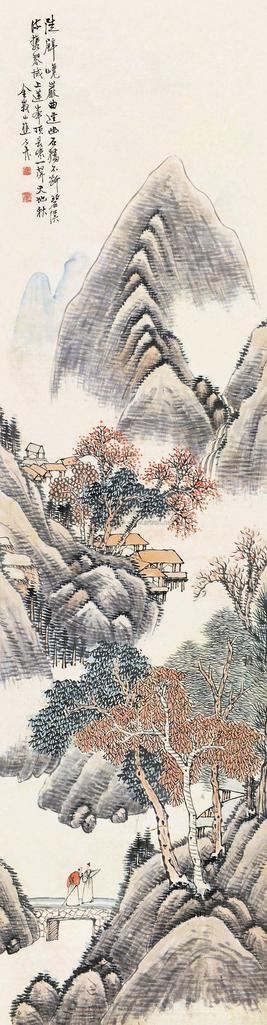 陈允升 山水 立轴