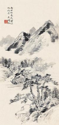 吴湖帆 山水 屏轴