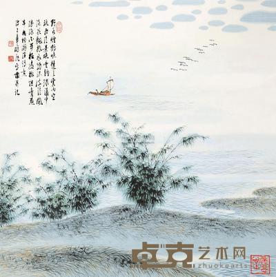 车鹏飞 山水 镜片 68×67cm