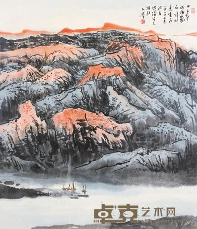 宋玉麟 山水 镜片 73×63cm