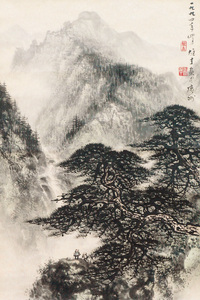 黎雄才 山水 立轴