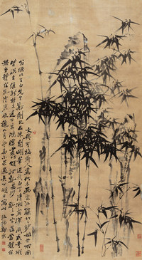 郑板桥（传） 1760年作 墨竹 立轴