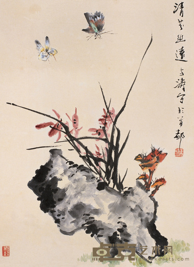 王雪涛  清芬幽远 立轴 62×45cm