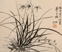 胡公寿 花卉（四片） 镜心