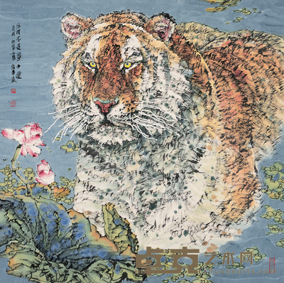 李蒸蒸 2006年作 出浴图 镜心 68×68cm