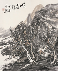 范扬 2003年作 溪山高隐 镜心