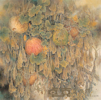赵洪福 生命 镜心 133×133cm