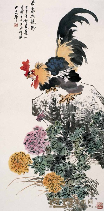 王西林 君高大视野 镜心 136×68cm