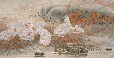 张立强 秋晨 镜心 90×190cm