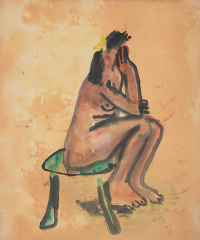 贺慕群 1969年作 裸女