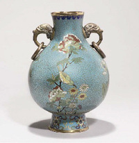 Jiaqing A cloisonne enamelled globular vase