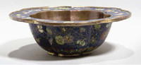 Qianlong A cinquefoil shaped cloisonne bowl