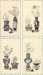 19th Century A set of four paintings depicting the “Four Seasons”