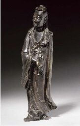 Ming Dynasty A Bronze model of Lu Dongbin