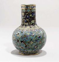 early 19th Century A Cloisonne bottle vase