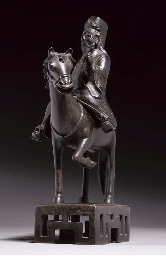 17th Century A bronze censer modelled as an equestrian immortal