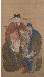 19th Century A hanging scroll