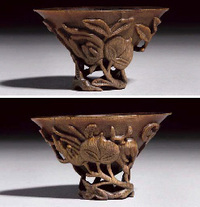 17th century A rhinoceros horn libation cup