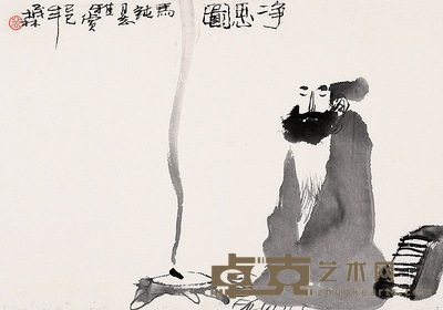 盖茂森 己巳（1989年）作 净思图 镜心 31.5×45cm