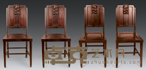 民国 红木椅（四张） 39×43×95cm