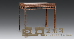 民国 红木竹节条桌 101×45.5×85cm