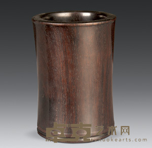 紫檀笔筒 10.7×7.5cm