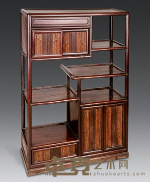 清 酸枝木博古架 89×33×121cm