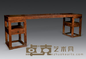 明 黄花梨独板架几案 277×54.5×77.3cm