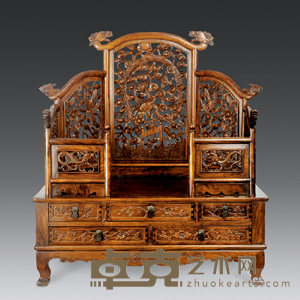 明万历 黄花梨五屏式镜台 62.8×37×69cm