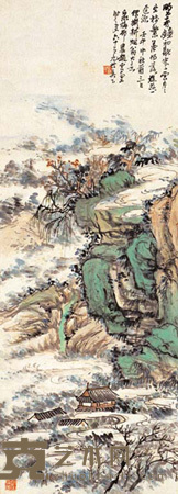 赵云壑 山水 立轴 93×33cm
