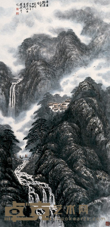 赵颖 2004年作 山水 立轴 138×68cm