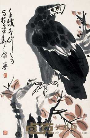 康宁 鹰 镜心 69×45cm