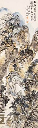 王传焘 山水 立轴 132×39cm