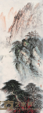 苏喜祥 山水 镜心 105×41cm