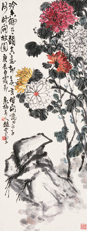 赵子云 花卉 立轴