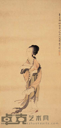 许徵白 仕女 镜心 67×32cm